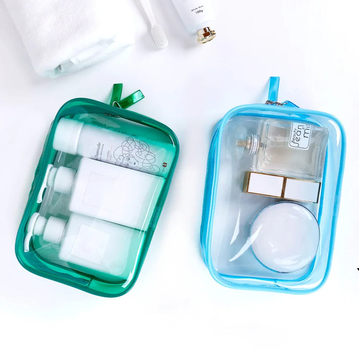 Large capacity waterproof PVC cosmetic storage bag