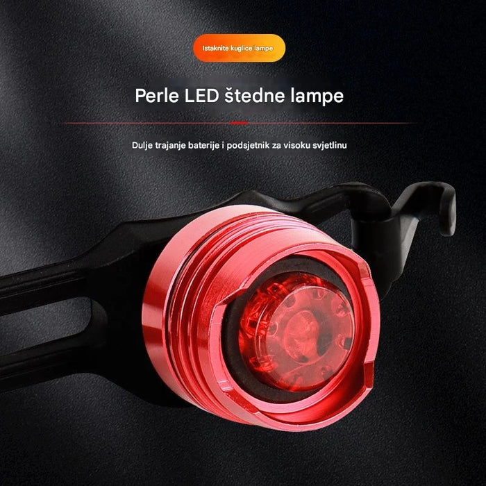 Bright LED Bicycle Tail Light  Mount for Night Riding Safety