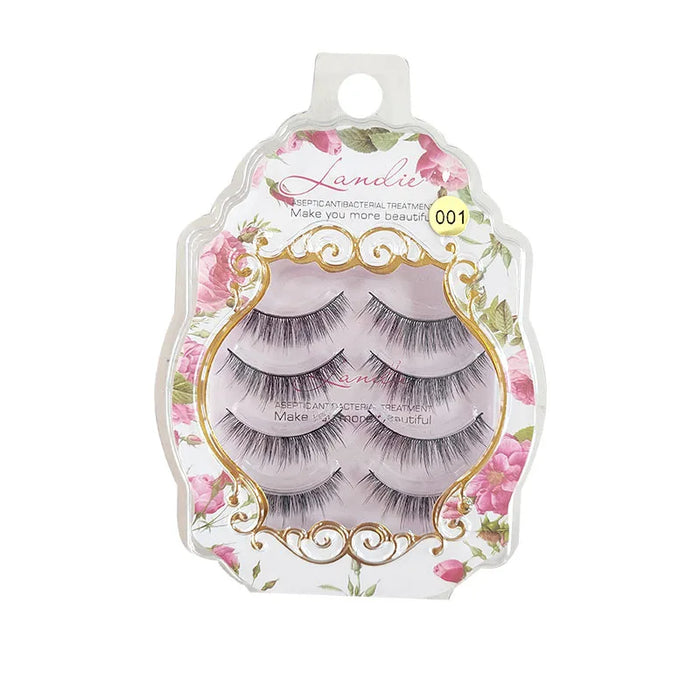 Natural false eyelashes add length and contour to eyelashes