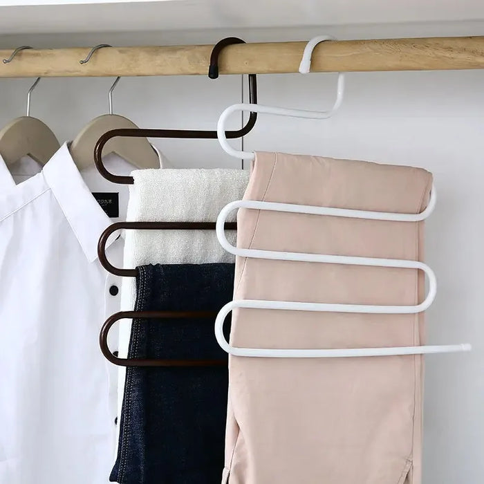 Stainless Steel Hanger with Anti Slip Layer Suitable for Pants Towels and Scarves