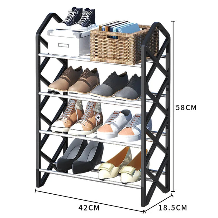 Shang Shoe Rack Steel Pipe Material Apartment Dormitory Assembly Shoe Rack