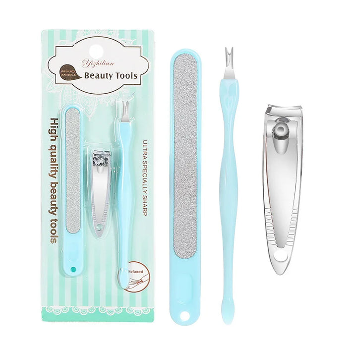 Professional nail clippers and stainless steel nail and foot trimmer set