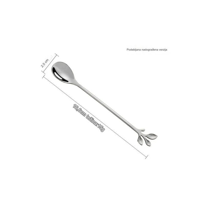 Innovative Leaf Shaped Dessert Spoon Suitable for Restaurants and Homes