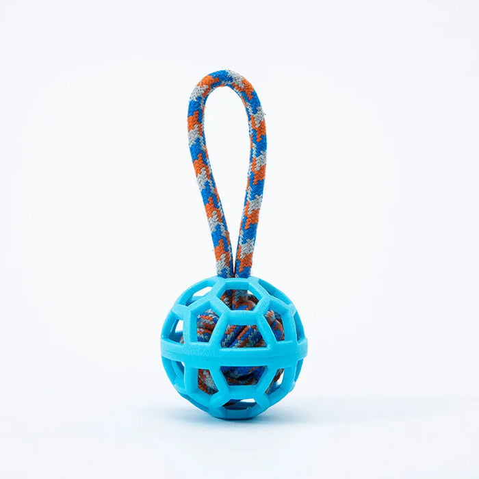 Durable TPR Pet Toy Ball for Aggressive Chewers - Interactive Dog Toy for Teeth Cleaning & Training