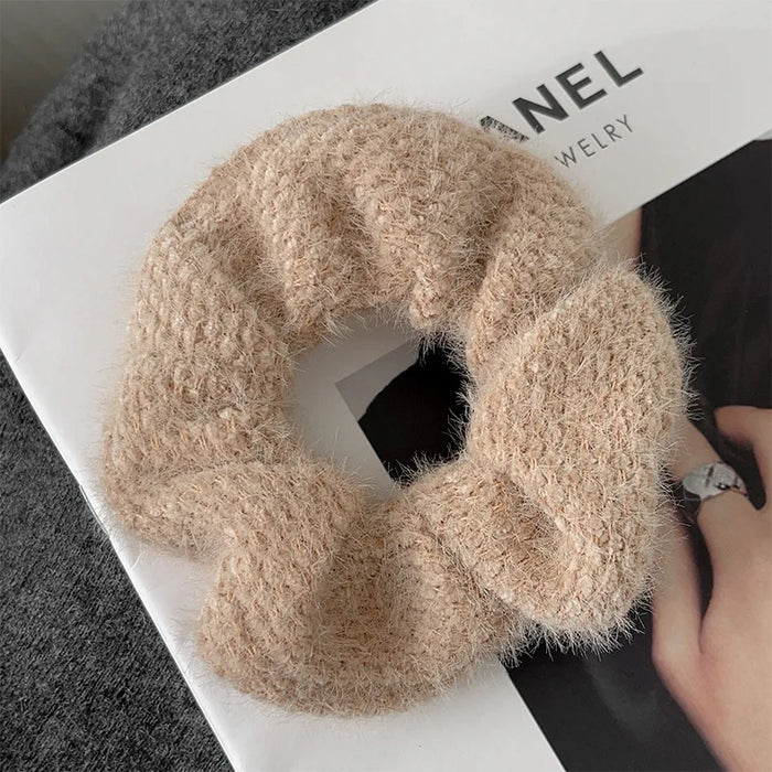 Luxurious Hair Ties for Autumn/Winter - Plush Hair Accessories in Multiple Styles