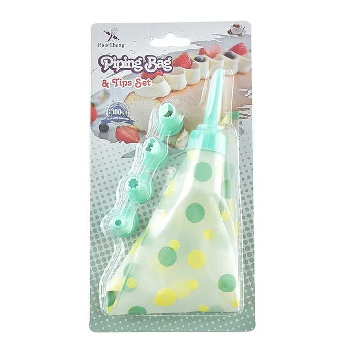 Professionally Designed Baking and Pastry Tool Set, Equipped with Reusable EVA Cake Silicone Piping Bags and Plastic Connectors