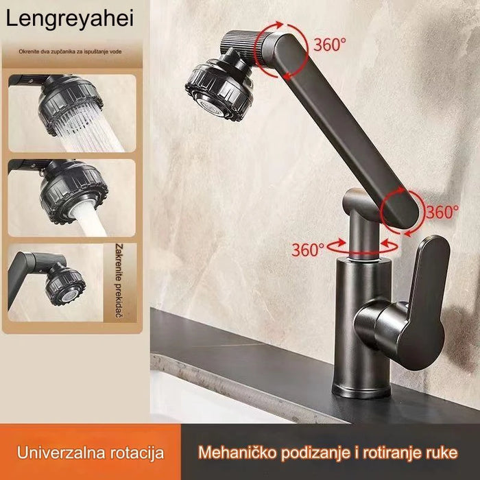 Rotatable faucet extender