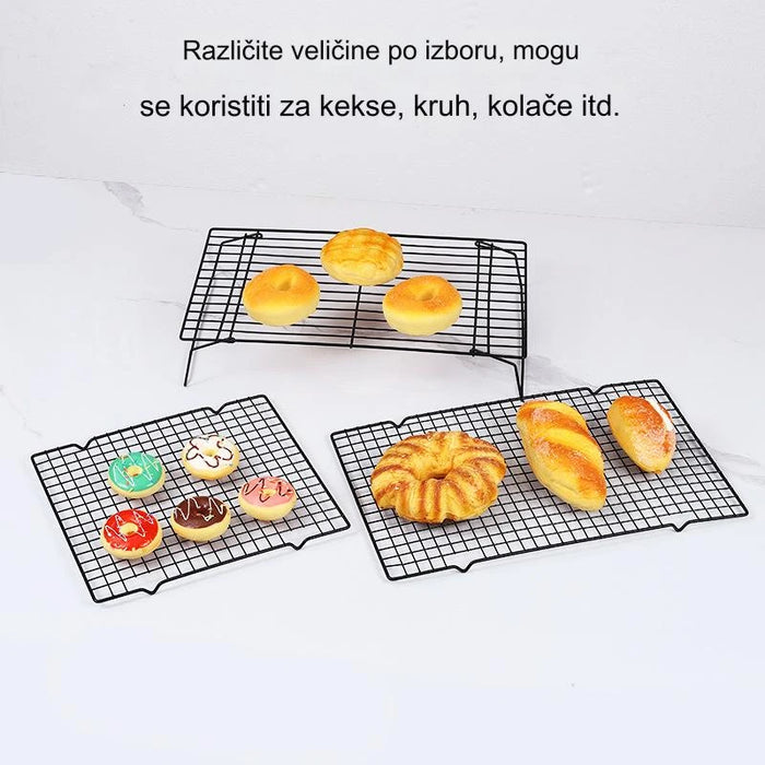 Foldable Cake Cooling Rack with Non-Stick Baking and Roasting Grids