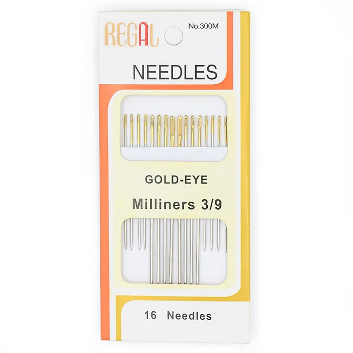 Gold-Tailed Sewing Needles with Multipurpose and Fine Carbon Steel Hand Sewing Needles