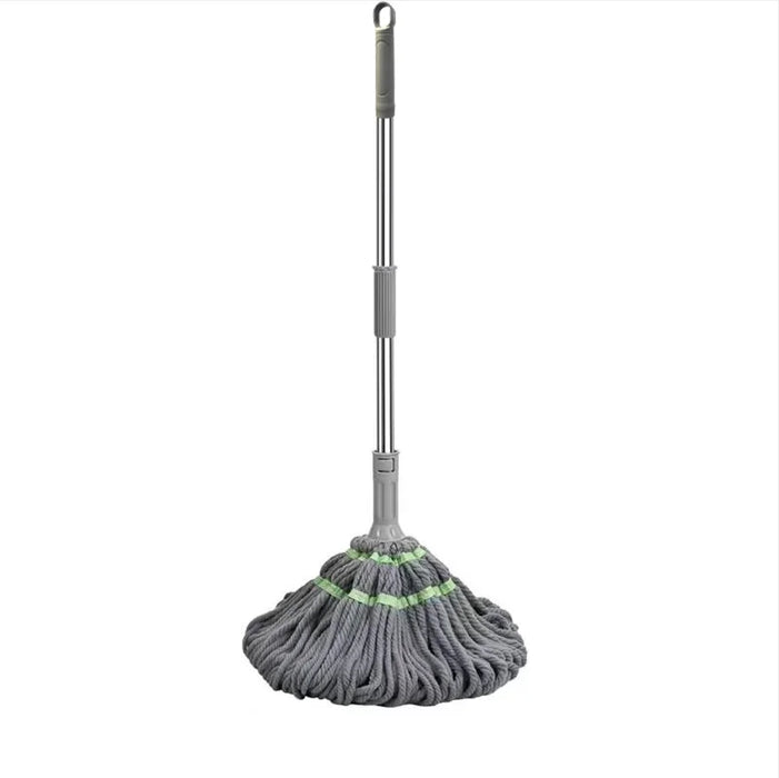 Hands-Free Wringing Mop, Lazy Household Spin Mop with Fiber Cloth Absorbent Squeegee for Cleaning Floors