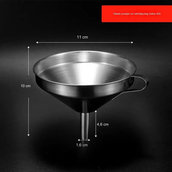 Stainless steel funnel filter household