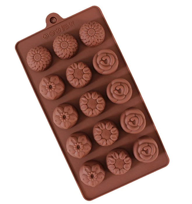 Button-Shaped Silicone Mold for Cake and Chocolate Making