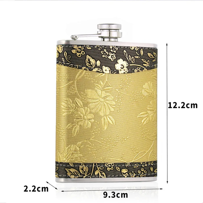 6-ounce Solid Stainless Steel Flask