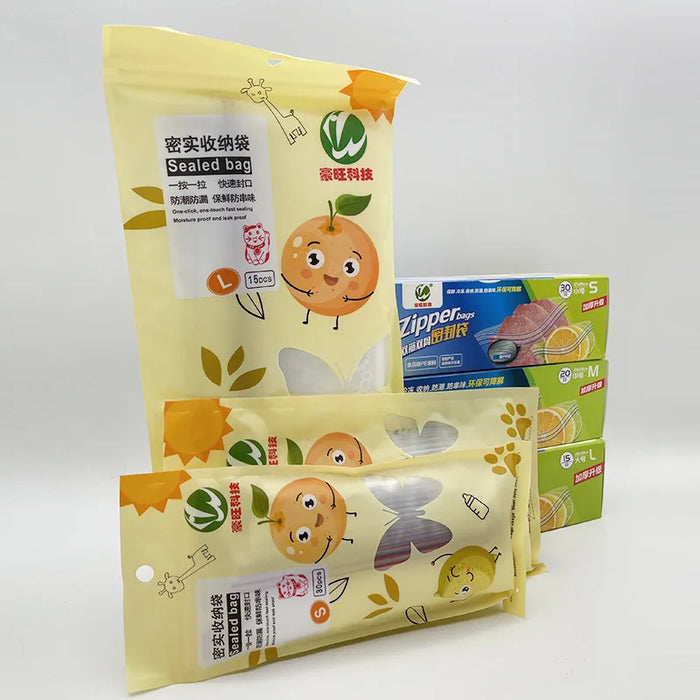 Household thickened refrigerator food storage fresh-keeping bag