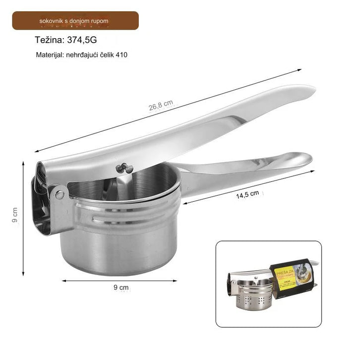 Multifunctional stainless steel manual juicer