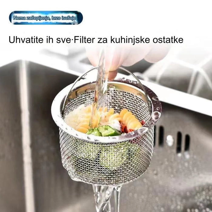 Stainless Steel Kitchen Sink Strainer Basket, Prevent Clogging and Filter Waste with this Garbage Disposal Catcher