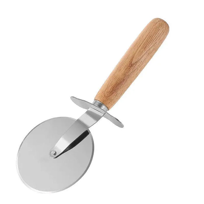 Stainless steel pizza shovel kitchen tools crepe pizza cutter household cake cutter roller cake cutter