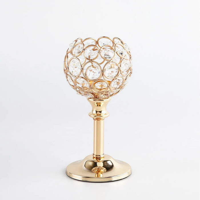 Elegant Crystal Candle Holder for Weddings and Special Occasions