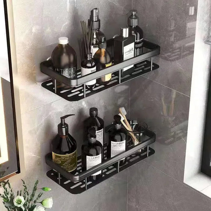 Multipurpose vacuum bathroom shelves and storage racks