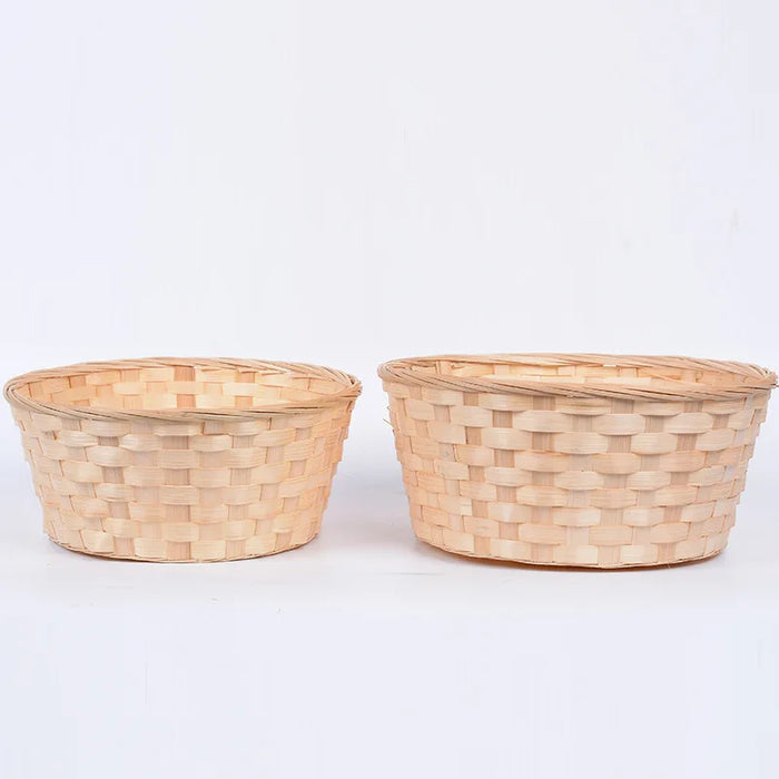 Handmade bamboo storage baskets for home decoration and organization