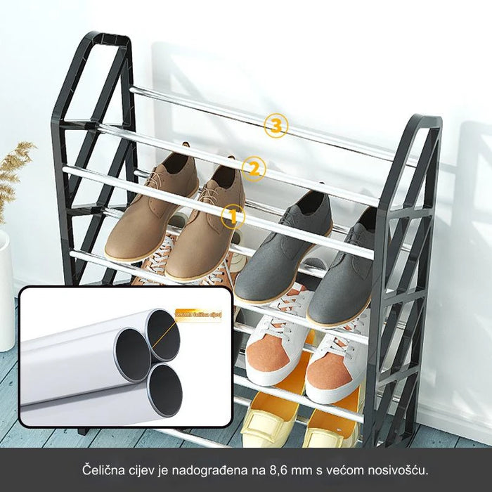 Shang Shoe Rack Steel Pipe Material Apartment Dormitory Assembly Shoe Rack