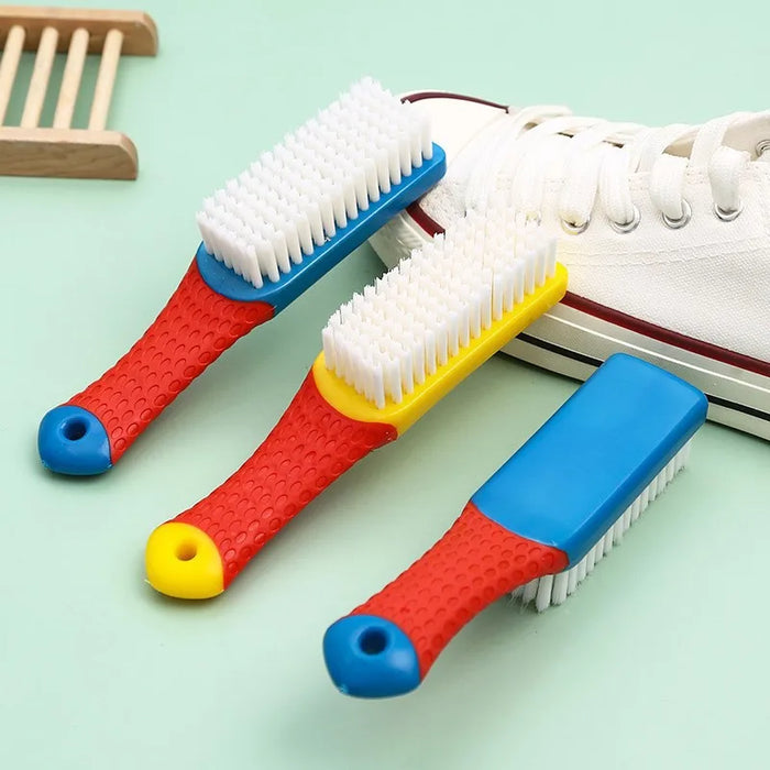 Multi-functional shoe brush for home use clothing washing and cleaning board with soft bristles