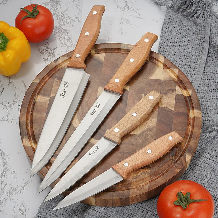 New high-quality wooden handle knife