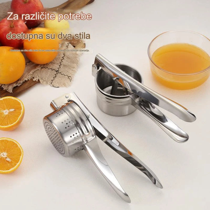 Multifunctional stainless steel manual juicer