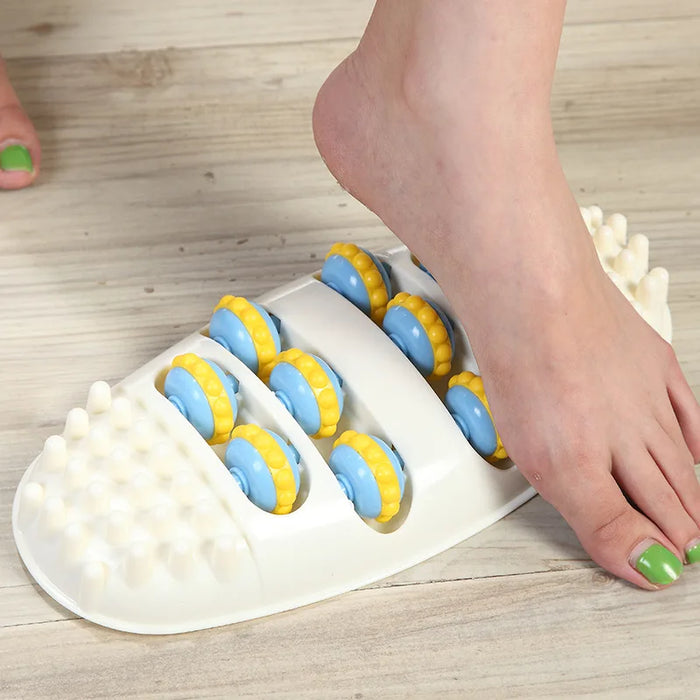 Multi-function Foot Massage Instrument with Acupressure Rollers and Rotating Balls for Foot, Calf, and Leg Massage at Home