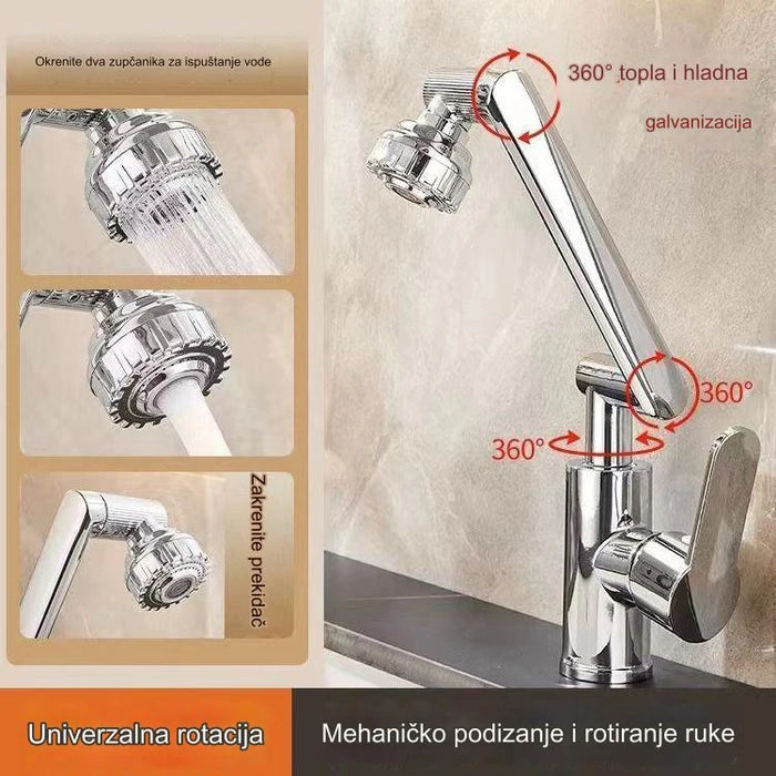 Rotatable faucet extender