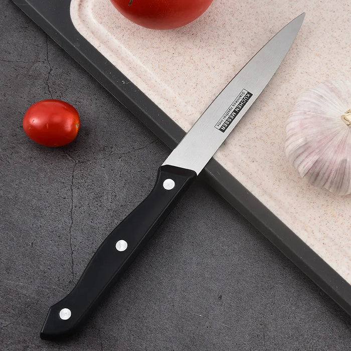 Stainless steel sawtooth steel universal fruit and vegetable knife kitchen knife set