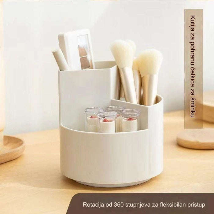 Large capacity makeup brush storage box