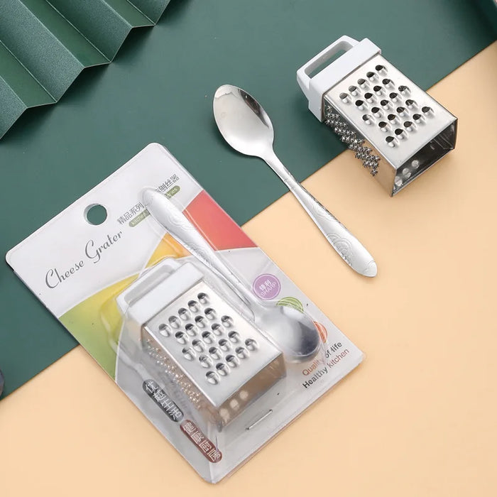 Stainless Steel Cheese Grater with 4 Sides Mini Slicer and Chocolate Shaver Wholesale