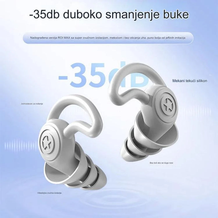 Ultra-Soft Silicone Earplugs for Noise Blocking, Sleeping, Swimming, Dormitory, and Noise Reduction