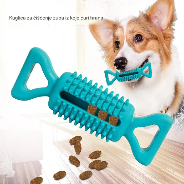 Unbreakable dog toy suction balls for tooth cleaning and slow feeding