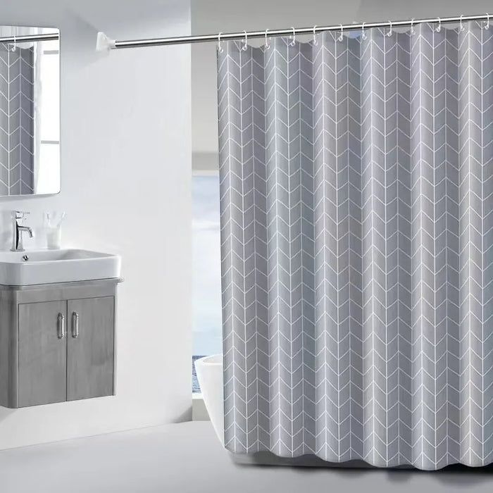 P EVA material, mildew-proof and waterproof bathroom decorative shower curtain