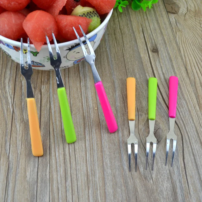 Fruit Fork Set, Made of High-quality Stainless Steel