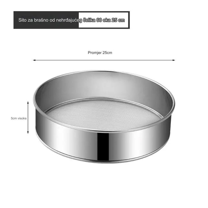 Stainless Steel Flour Sieve for Baking