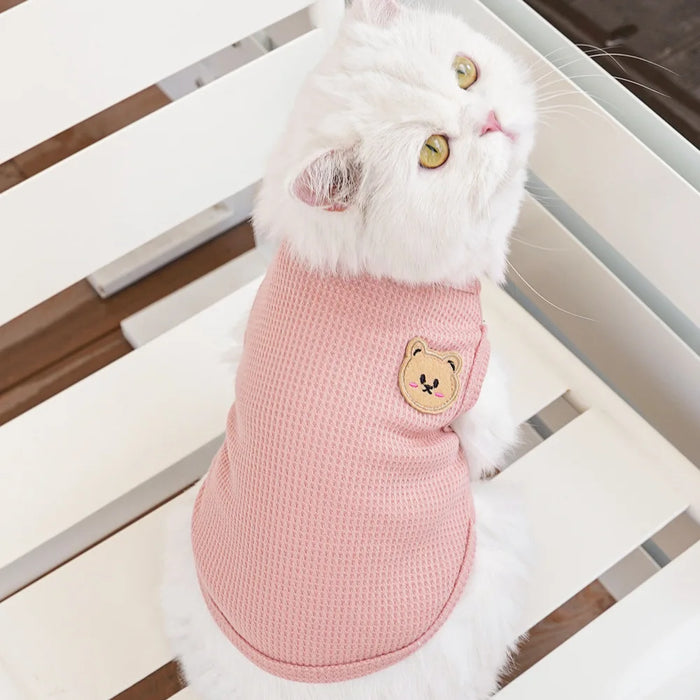 Summer Fashion Hooded Dog Jacket, Suitable for Small and Medium-sized Pets