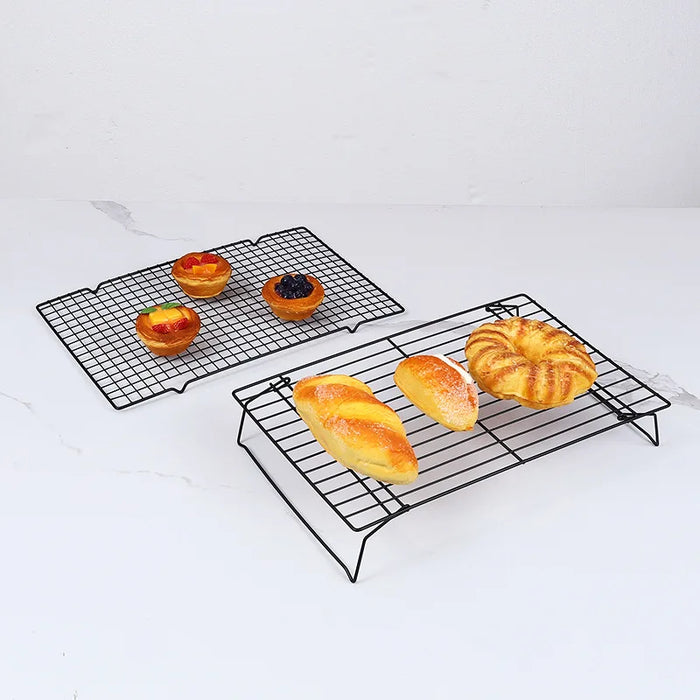 Foldable Cake Cooling Rack with Non-Stick Baking and Roasting Grids