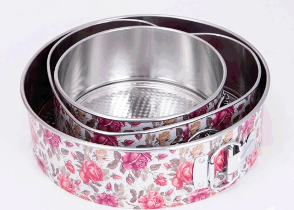 Non-stick flower round cake pan