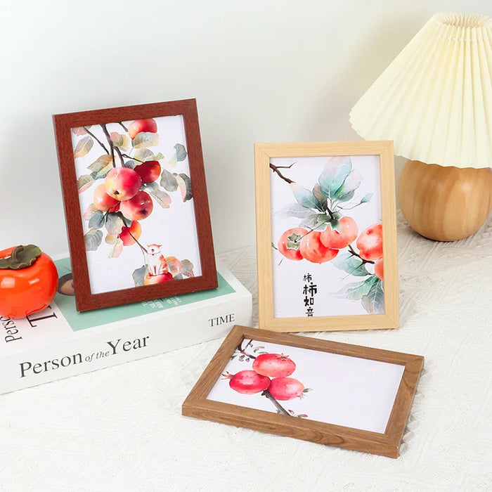 Innovative wooden photo frames for wall decoration and tabletop display