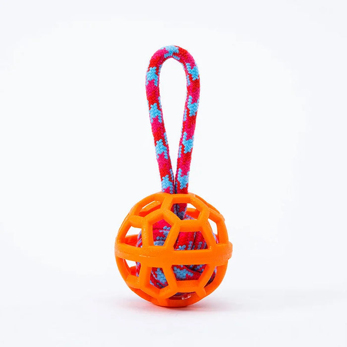 Durable TPR Pet Toy Ball for Aggressive Chewers - Interactive Dog Toy for Teeth Cleaning & Training