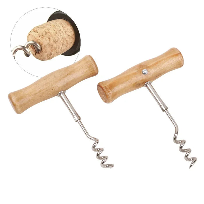 Multi Purpose Wooden Handle Can Opener