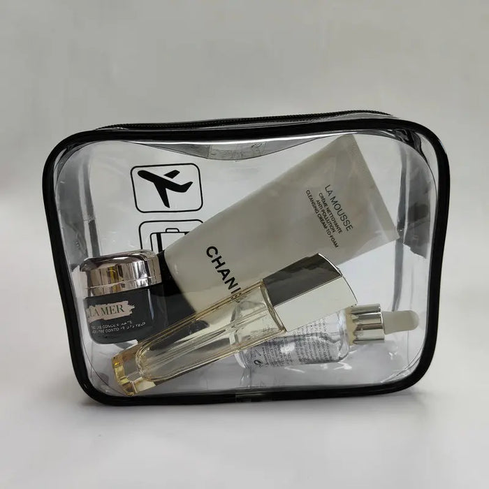 PVC transparent cosmetic bag, portable toilet bag