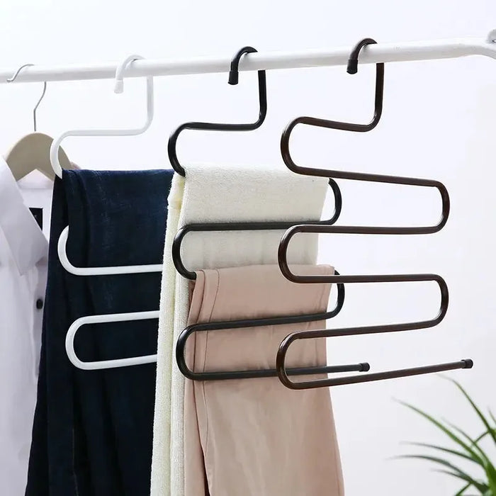 Stainless Steel Hanger with Anti Slip Layer Suitable for Pants Towels and Scarves