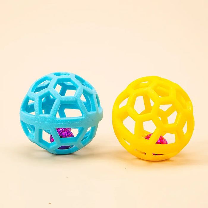 Durable TPR Pet Toy Ball for Aggressive Chewers - Interactive Dog Toy for Teeth Cleaning & Training