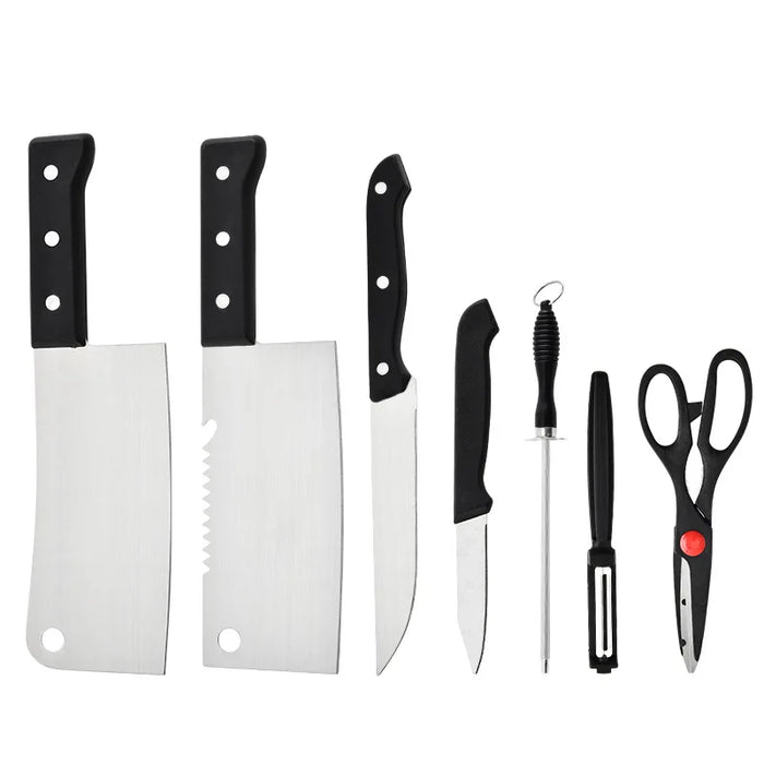 Premium Stainless Steel Chef Knife Set with Non-Slip Handles for Precision Cutting