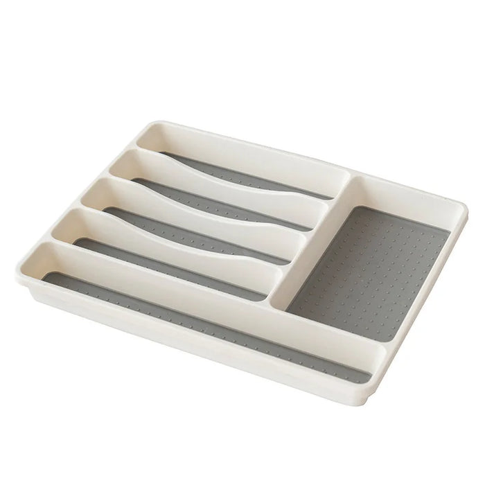 Practical Kitchen Utensil Organizer with Compartments for Knives, Forks, Spoons and More