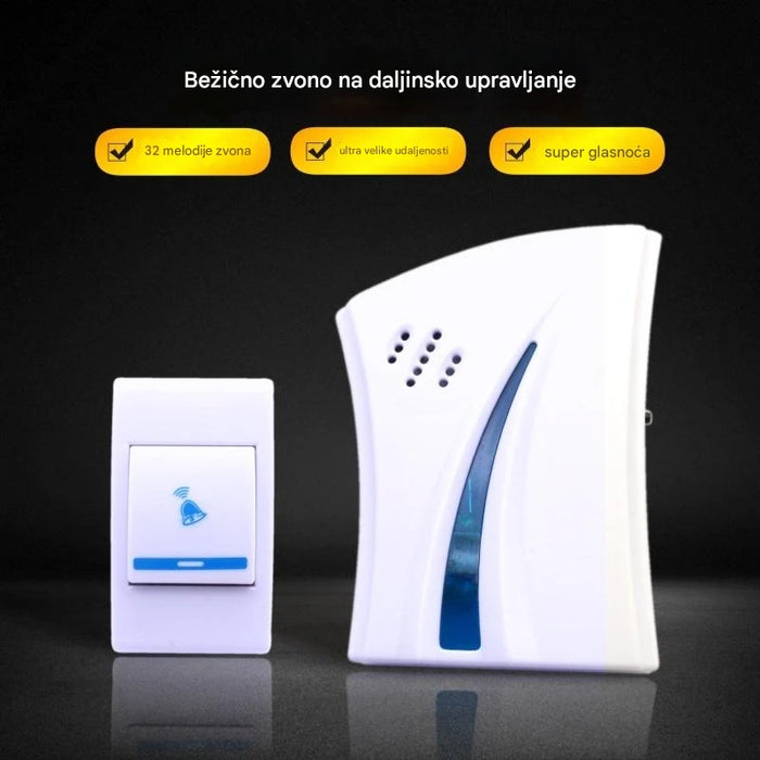 Wireless Remote Control Doorbell Receiver for Long Distance